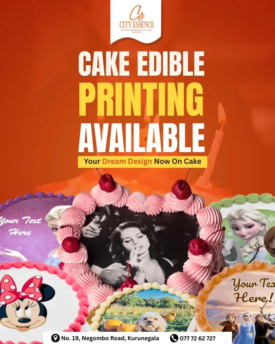City Essence — Edible cake printing campaign artwork