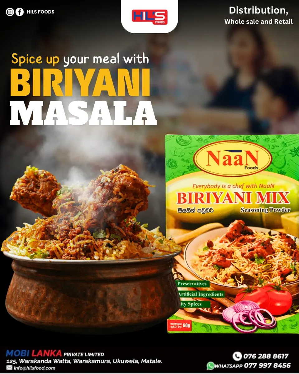 HILS Foods — Biryani masala campaign artwork