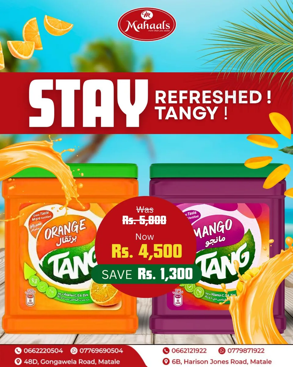 Mahaals — Tang refreshment campaign campaign artwork