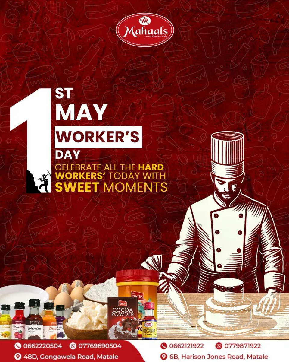 Mahaals — Workers’ Day campaign artwork